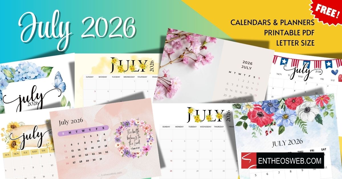 July 2026 Calendars