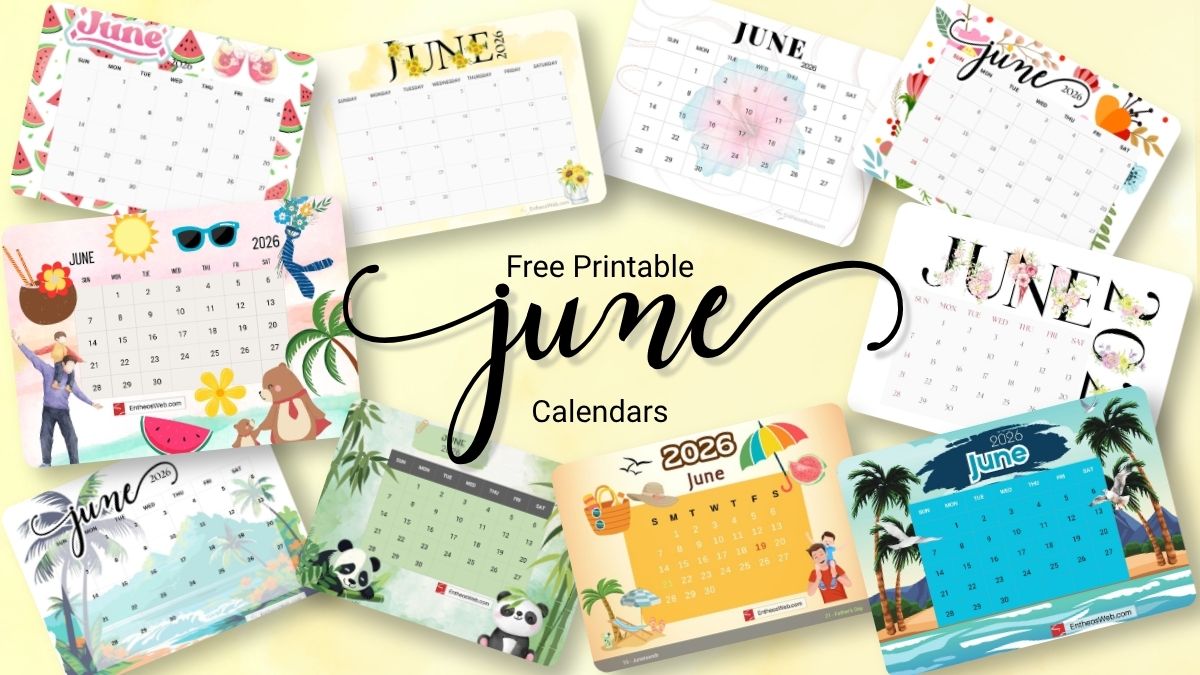 June calendars 2026 june calendars 2026