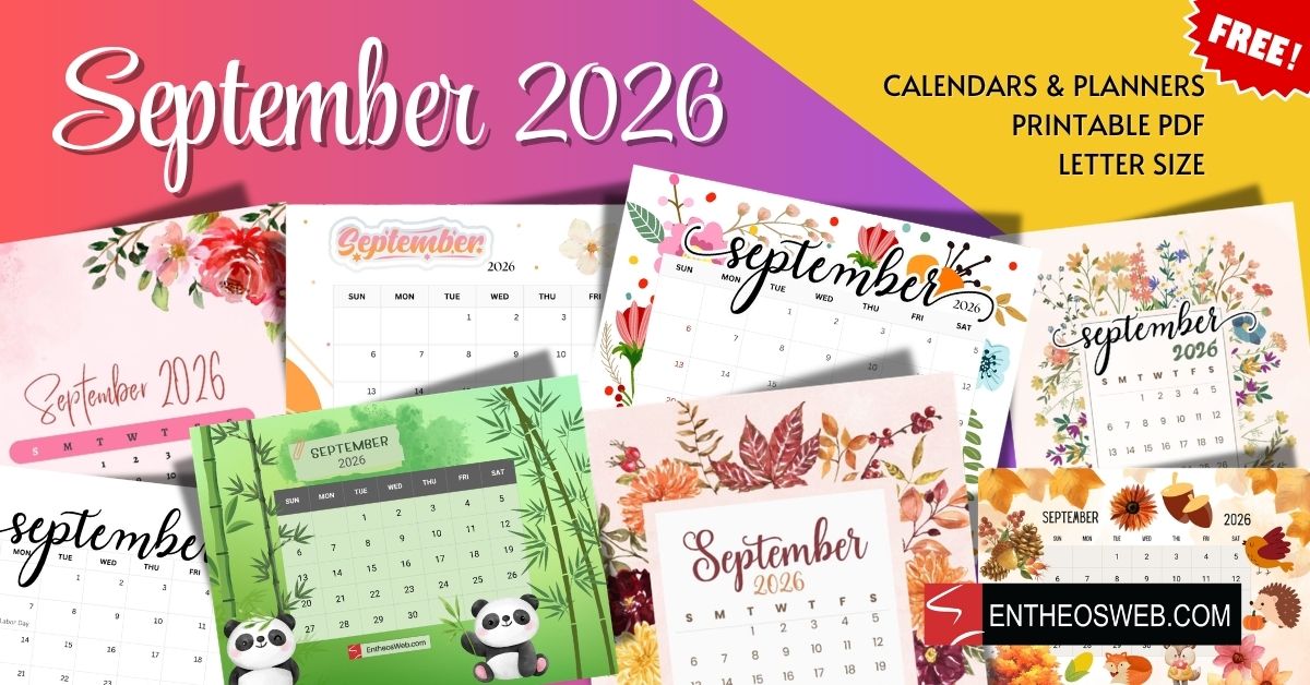 September 2026 Calendars