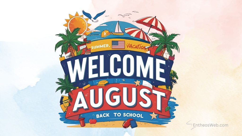 Welcome august summer vacation back to school