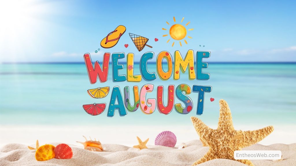 Welcome august beach summer