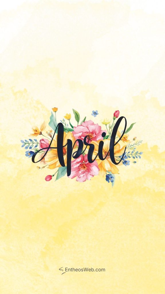 April floral phone wallpaper | april wallpapers | entheosweb April phone wallpaper
