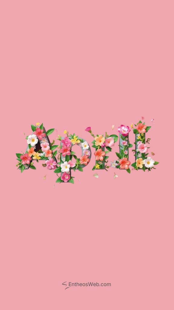 April phone wallpaper 3d flowers pink background | april wallpapers | entheosweb April phone wallpaper