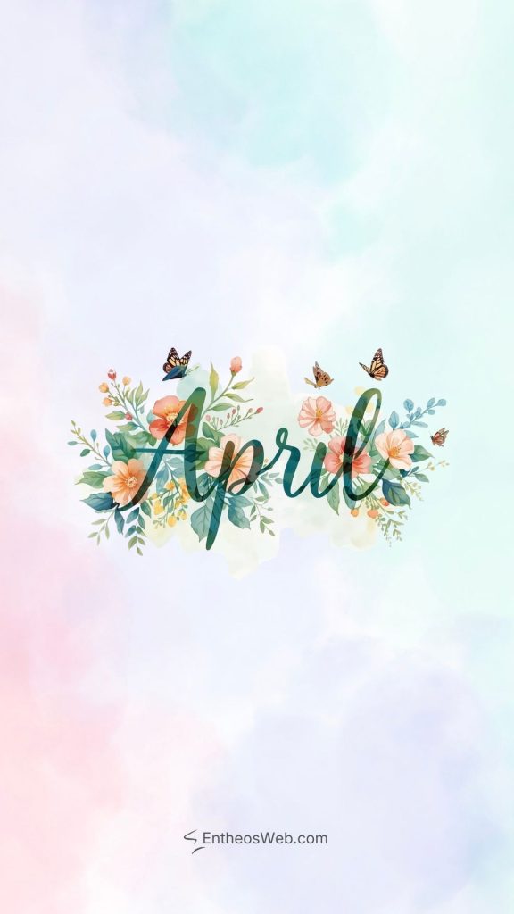 April phone wallpaper flowers and butterflies | april wallpapers | entheosweb April phone wallpaper