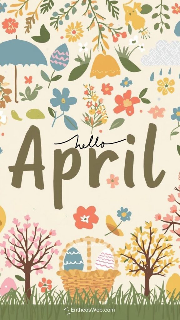 Hello april phone wallpaper rain and spring | april wallpapers | entheosweb Hello april phone wallpaper rain and spring