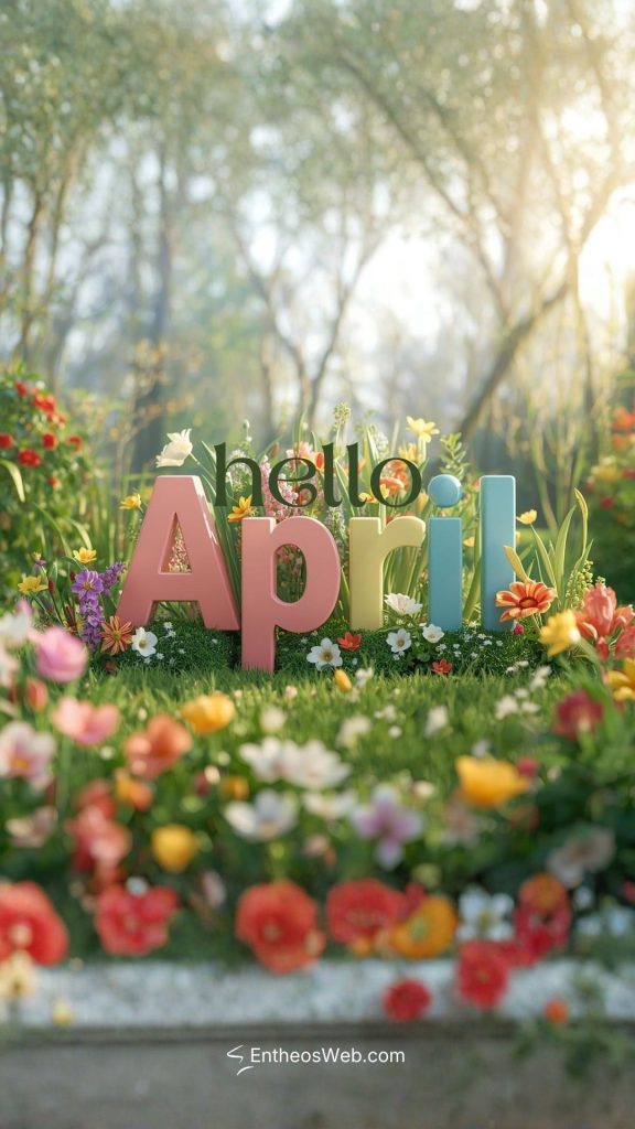 Hello april phone wallpaper3d spring | april wallpapers | entheosweb Hello april phone wallpaper3d spring