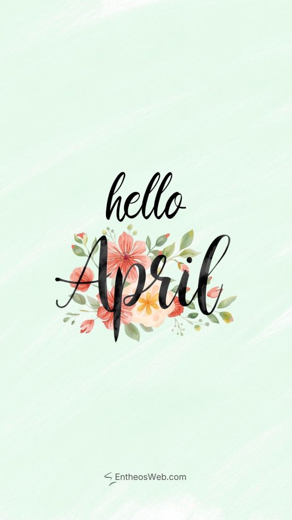 Hello phone wallpaper april floral | april wallpapers | entheosweb Hello phone wallpaper april floral