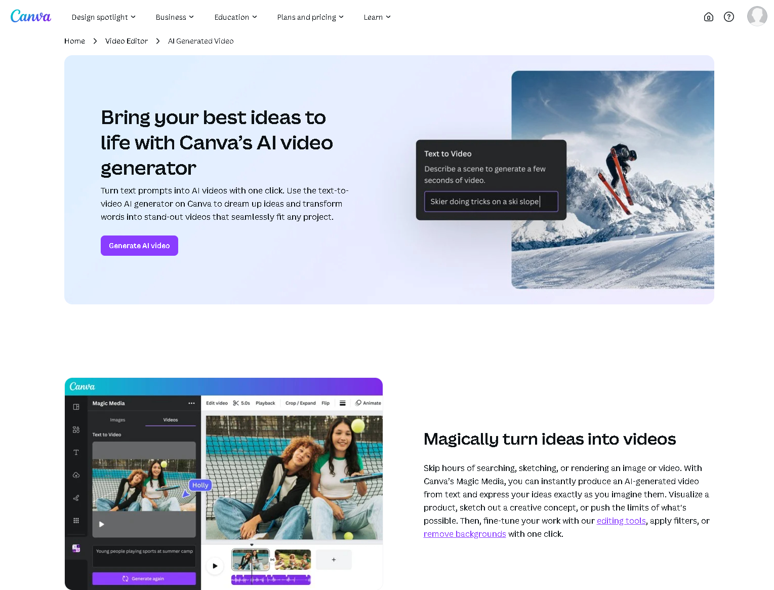 Image | Best Ai Video Generators in 2025 | Entheosweb Canva