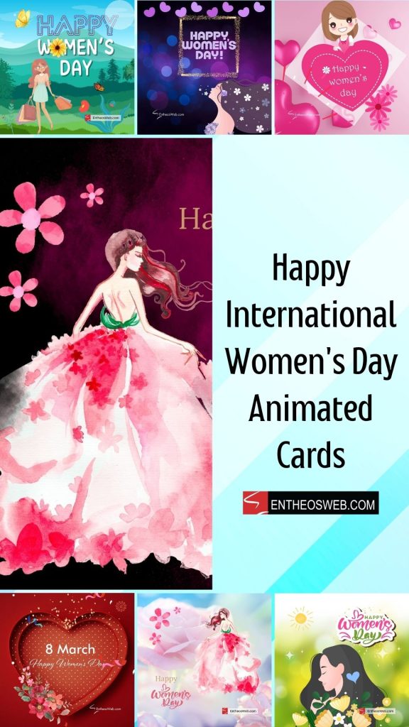 International womens day animated cards pin img by entheosweb