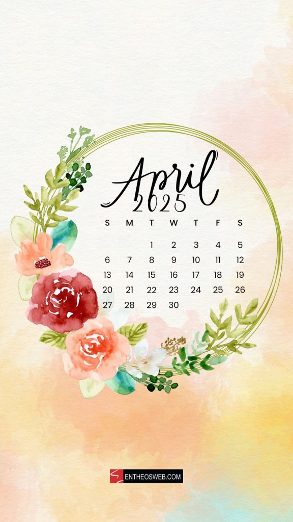 Free April 2025 Calendars and Wallpapers » EntheosWeb — free download