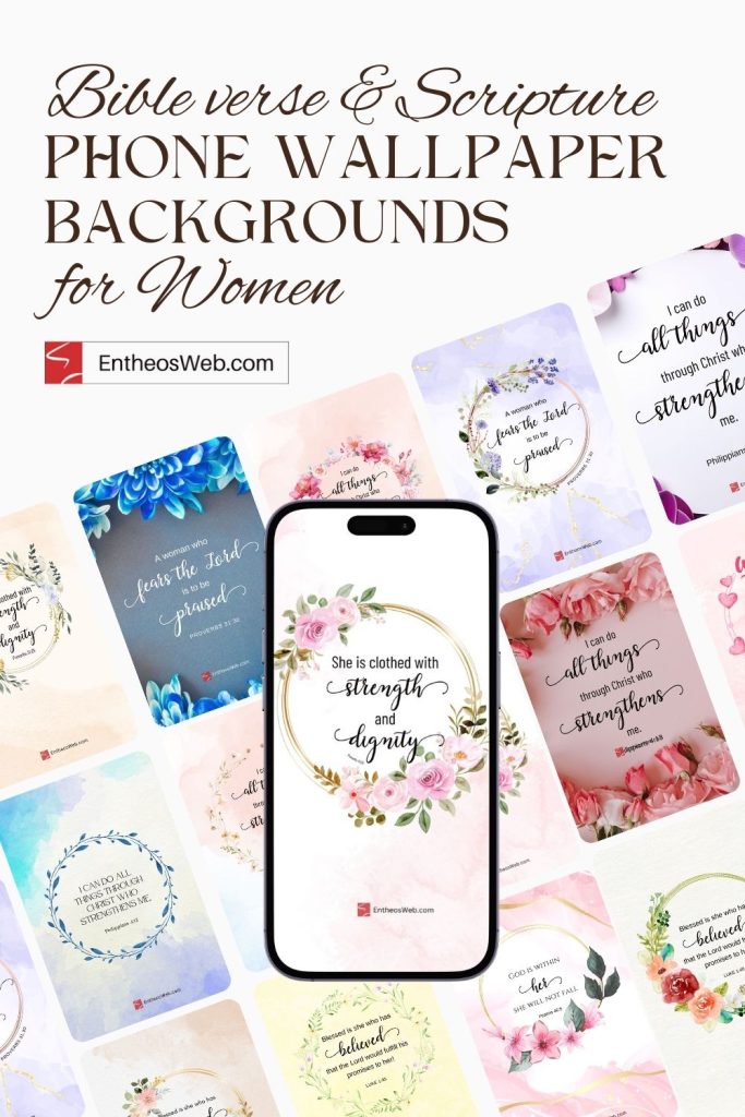 Bible verse and scripture phone wallpaper for women 1