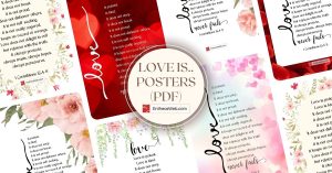Christian ‘Love is’ Posters – PDF