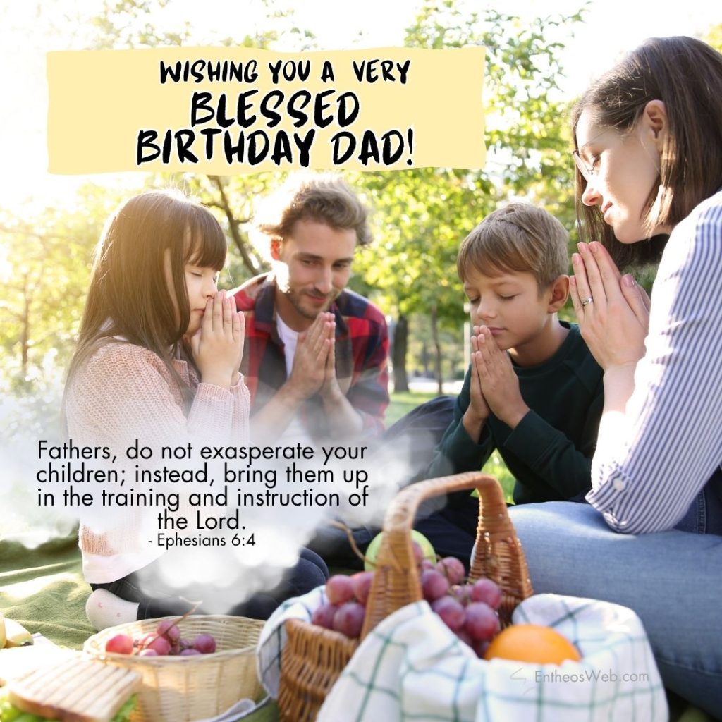 Christian Happy Birthday Dad Images with Bible Verses » EntheosWeb