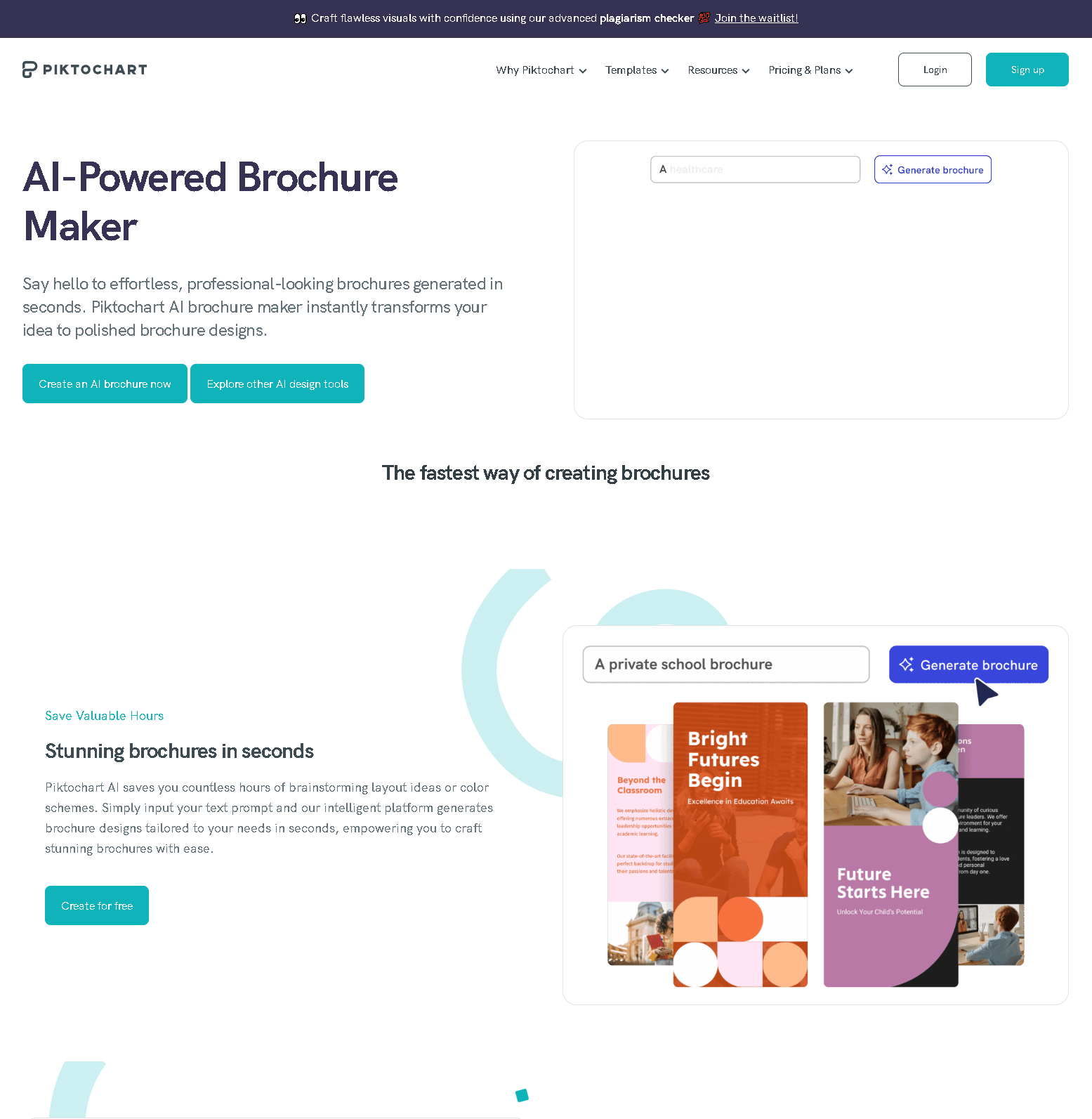 Piktochart ai brochure maker