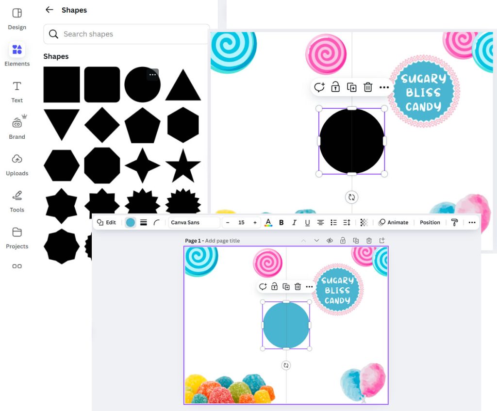 Brochure tutorial22 | Step by step Guide to Creating a Candy Brochure in Canva | Entheosweb Brochure tutorial22