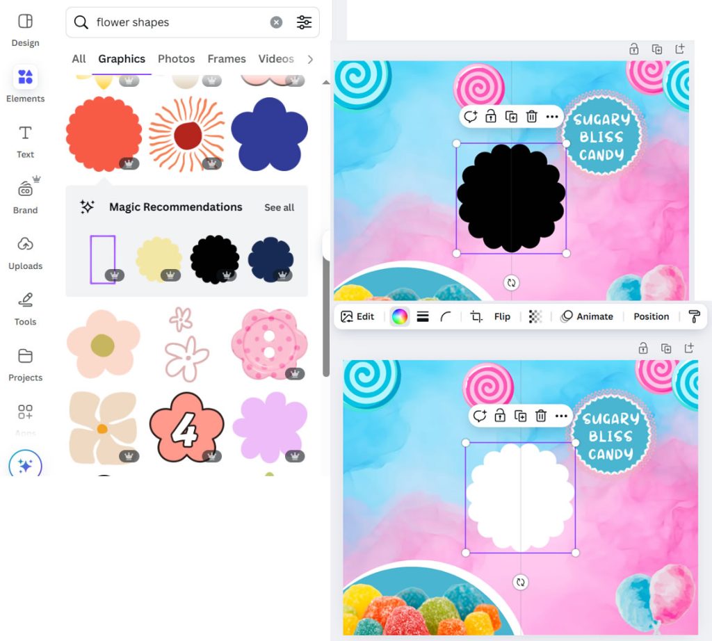 Brochure tutorial29 | Step by step Guide to Creating a Candy Brochure in Canva | Entheosweb Brochure tutorial29