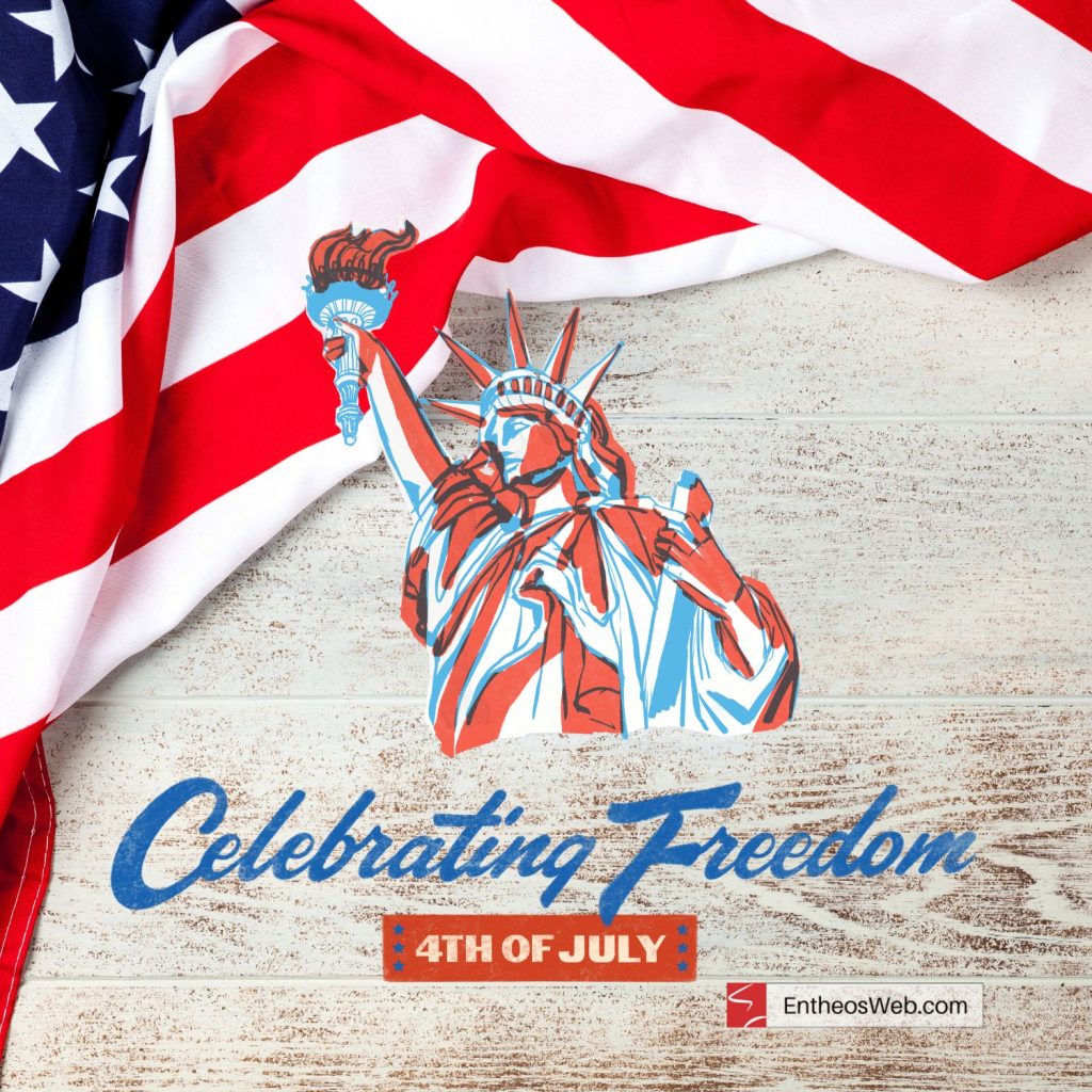 Celebrating freedom 4th of july statue of liberty