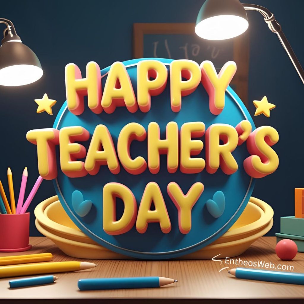3d happy teacher's Day