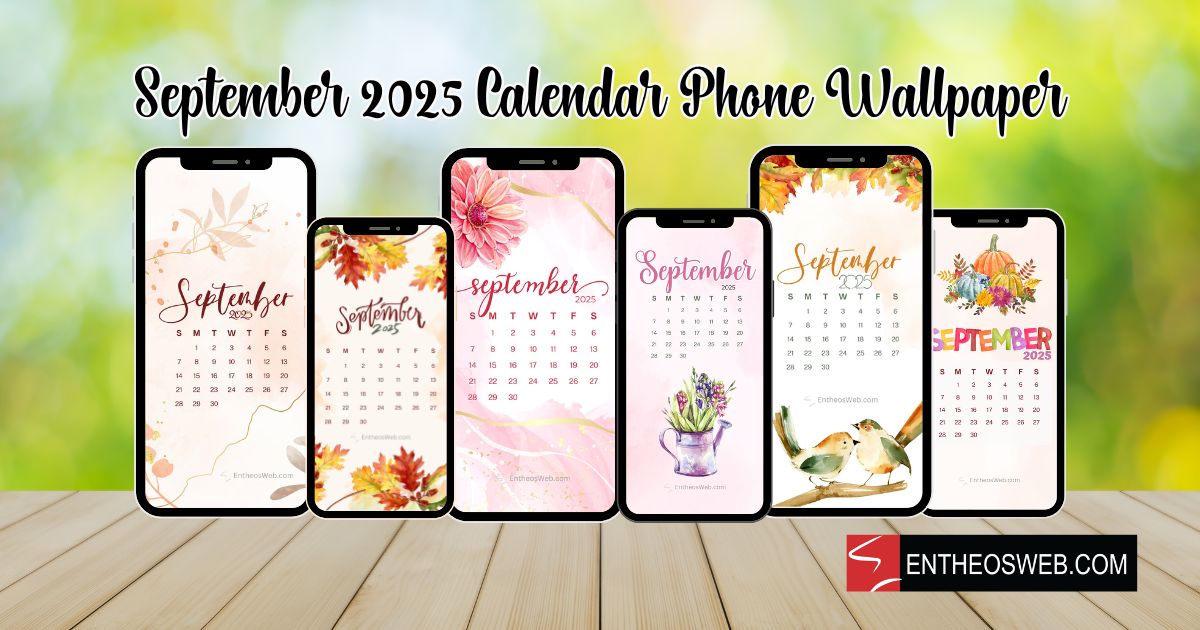 September 2025 phone wallpaper september 2025 calendar phone wallpaper