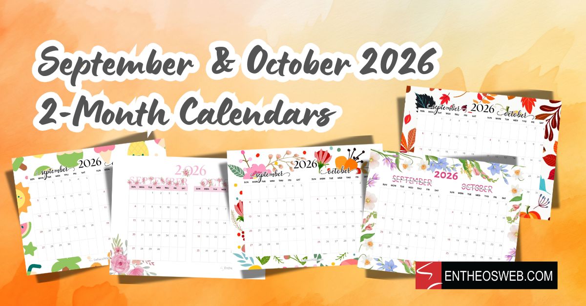 September october 2026 calendars   2 month september october 2026 calendars   2 month
