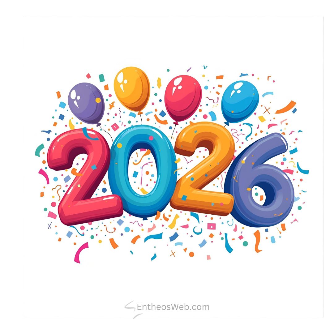 2026 Colorful Balloons | 2026 and Welcome 2026 Images | Entheosweb 2026