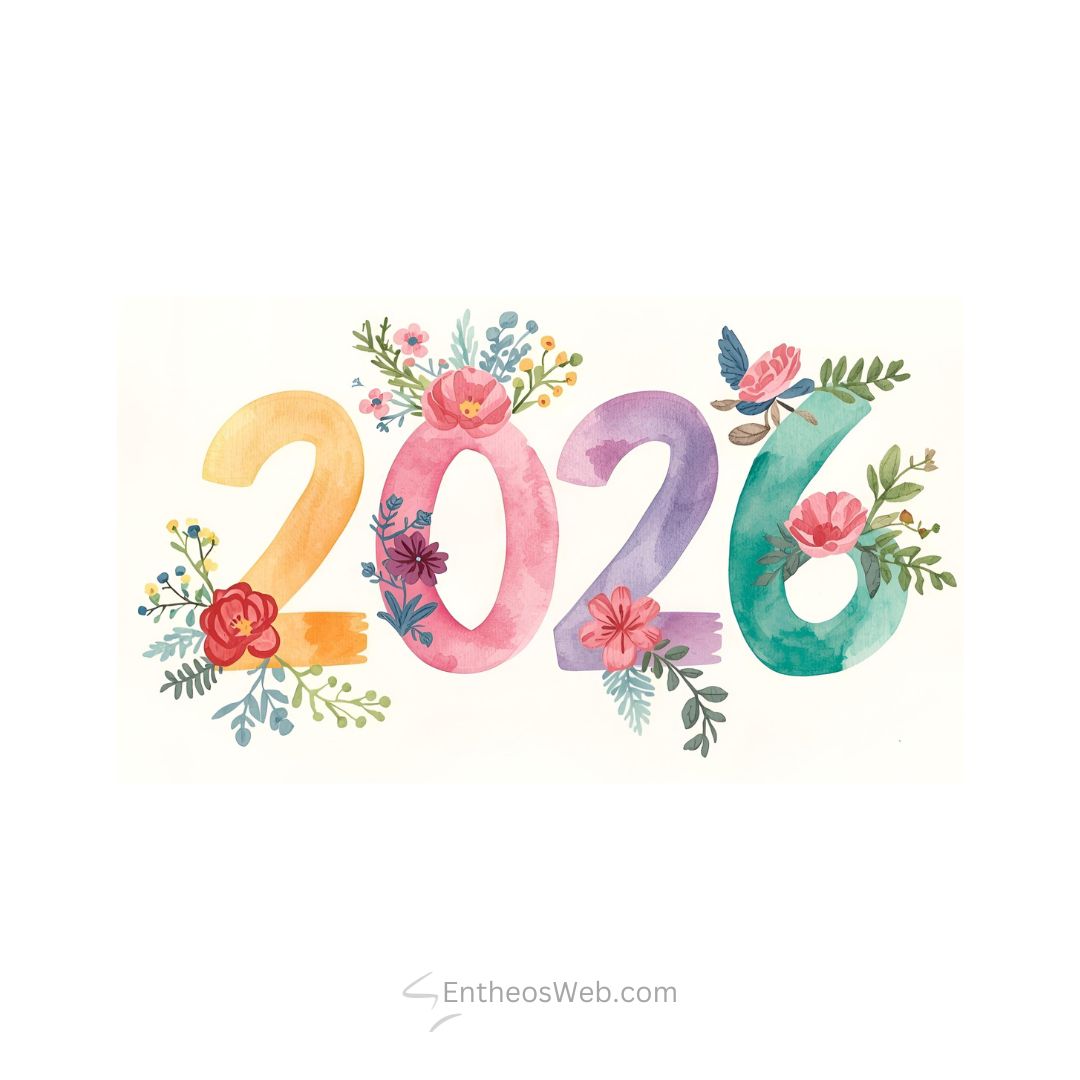2026 Watercolor Floral | 2026 and Welcome 2026 Images | Entheosweb 2026