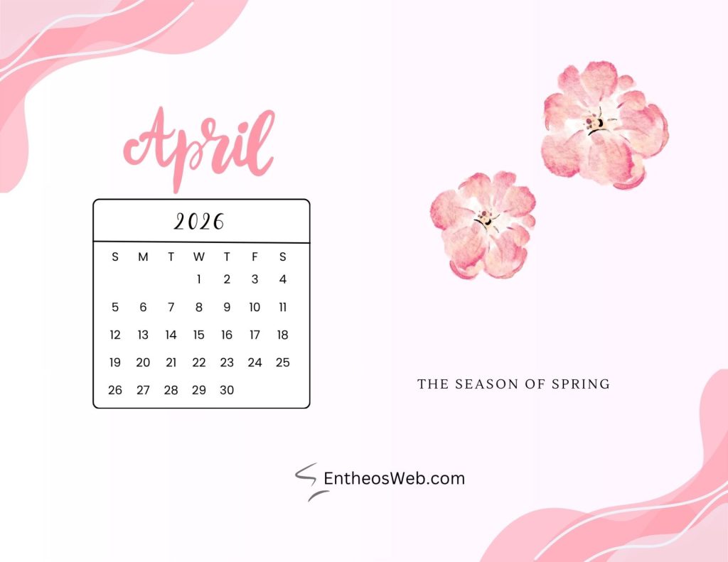 April 2026 calendar printable