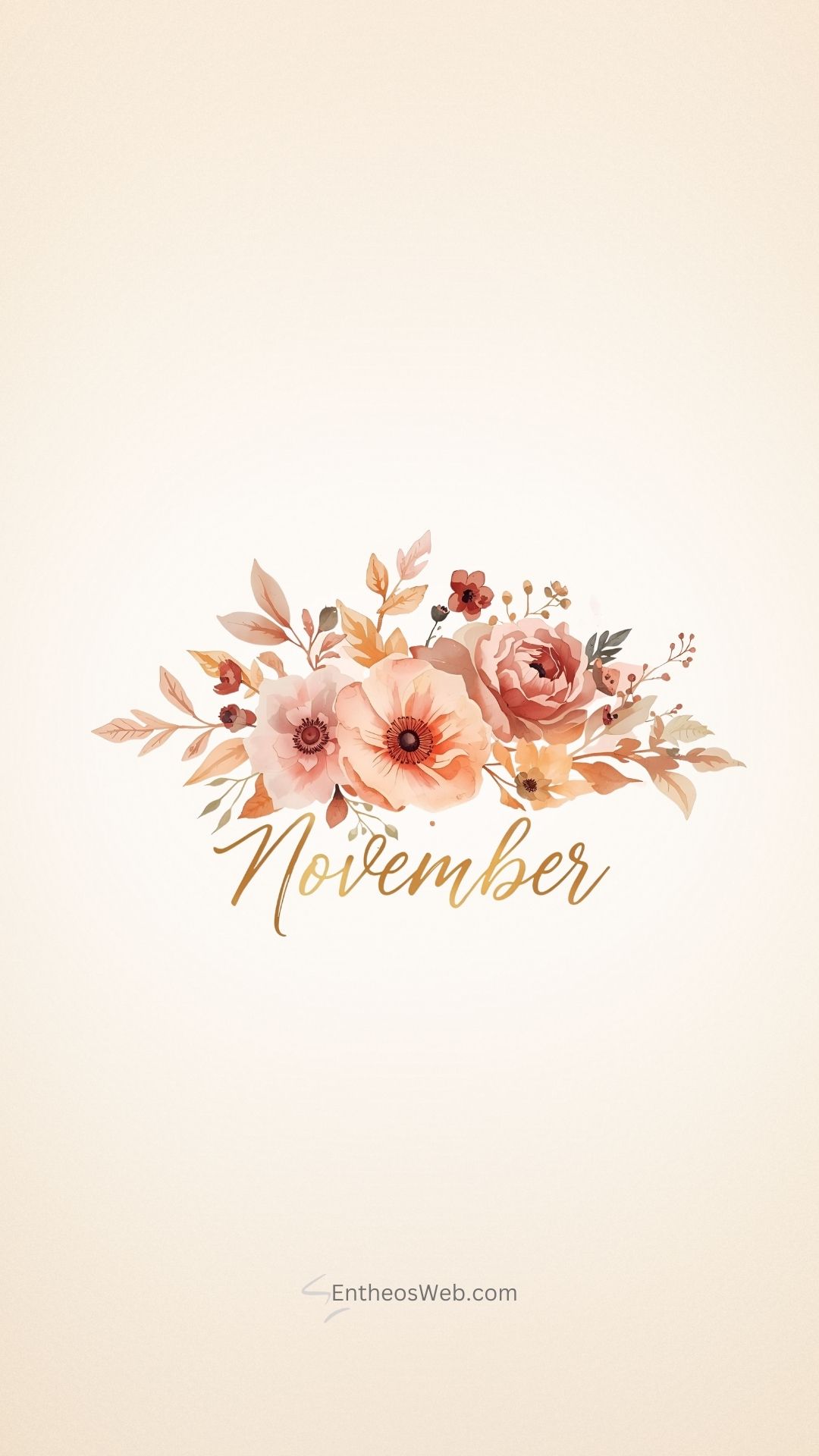 Beautiful Floral November Phone Wallpaper | November Phone Wallpapers | Entheosweb November phone wallpaper