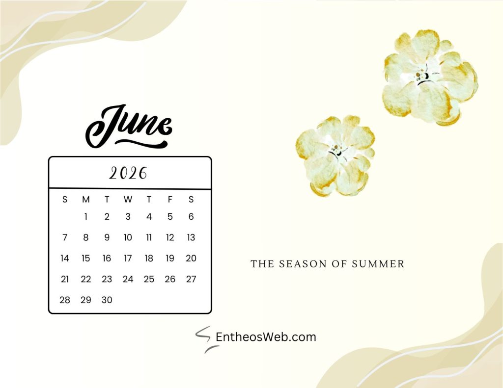 June 2026 calendar printable