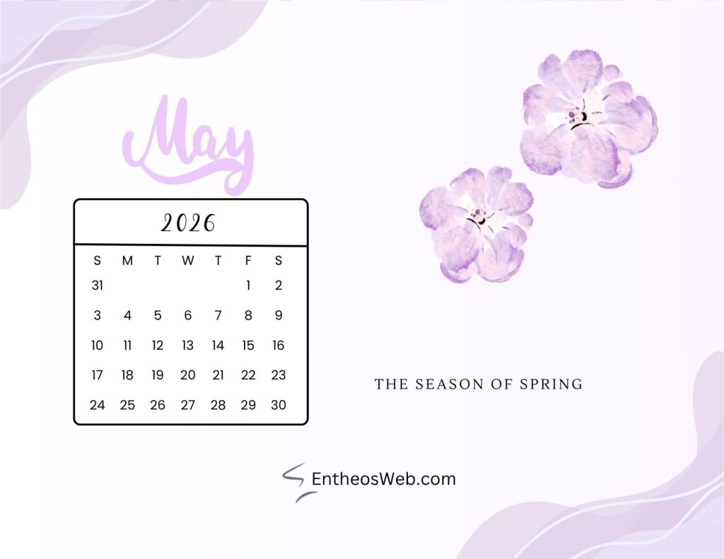 May 2026 calendar printable