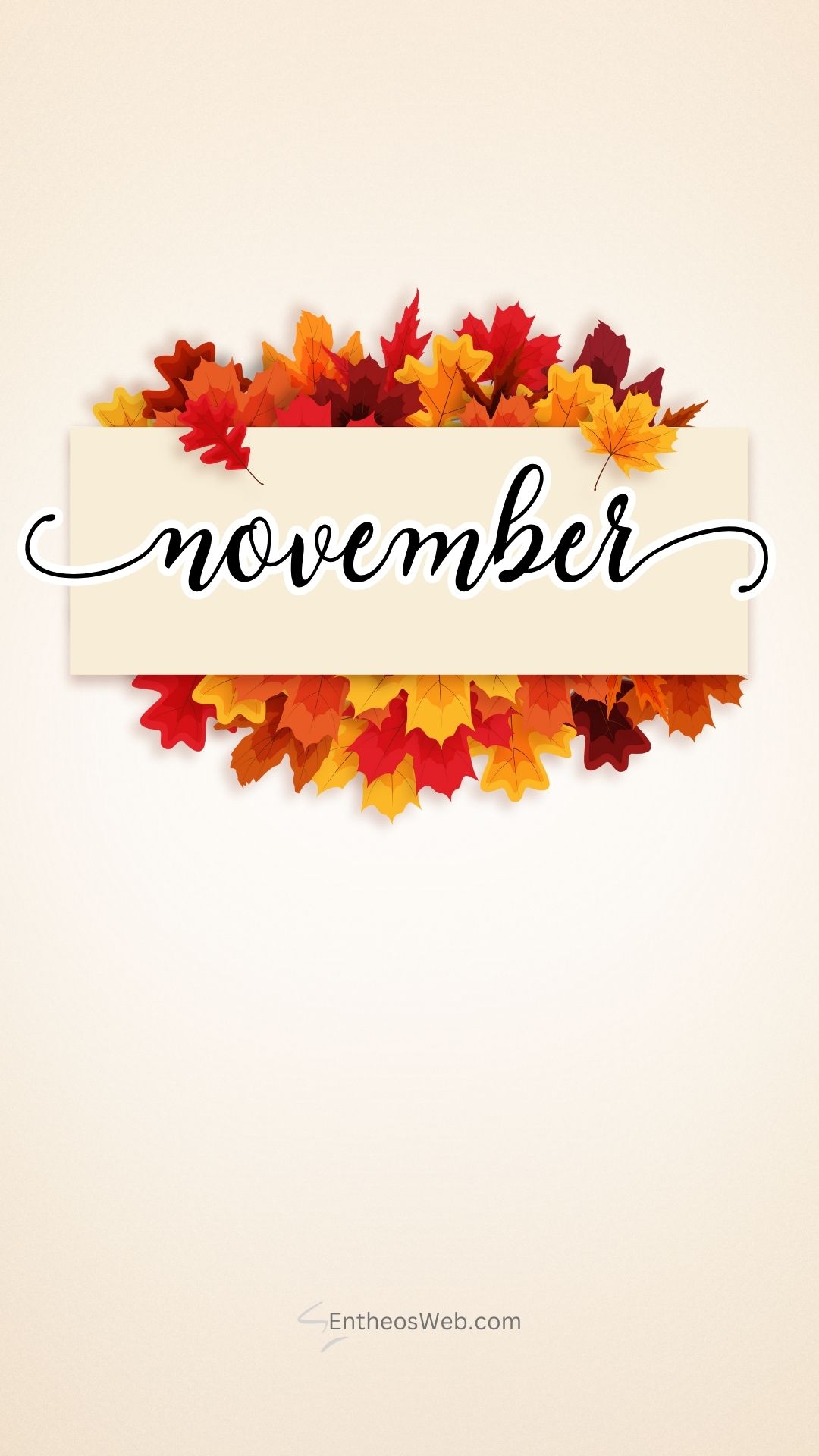 November Phone Wallpaper with Fall Leaves | November Phone Wallpapers | Entheosweb November phone wallpaper