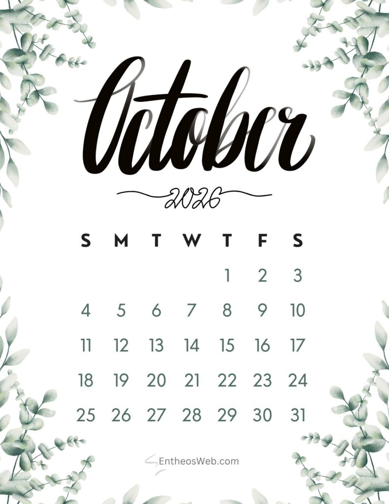 October calendar  october calendar fall leaves 2