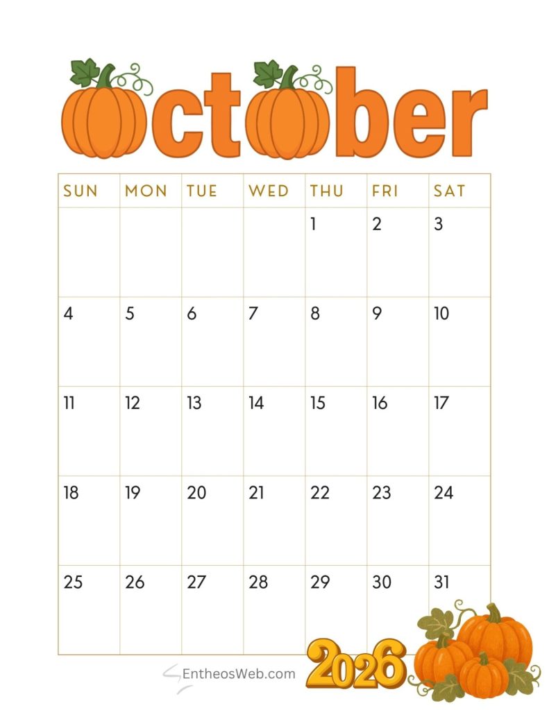 October calendar pumpkins october calendar pumpkins