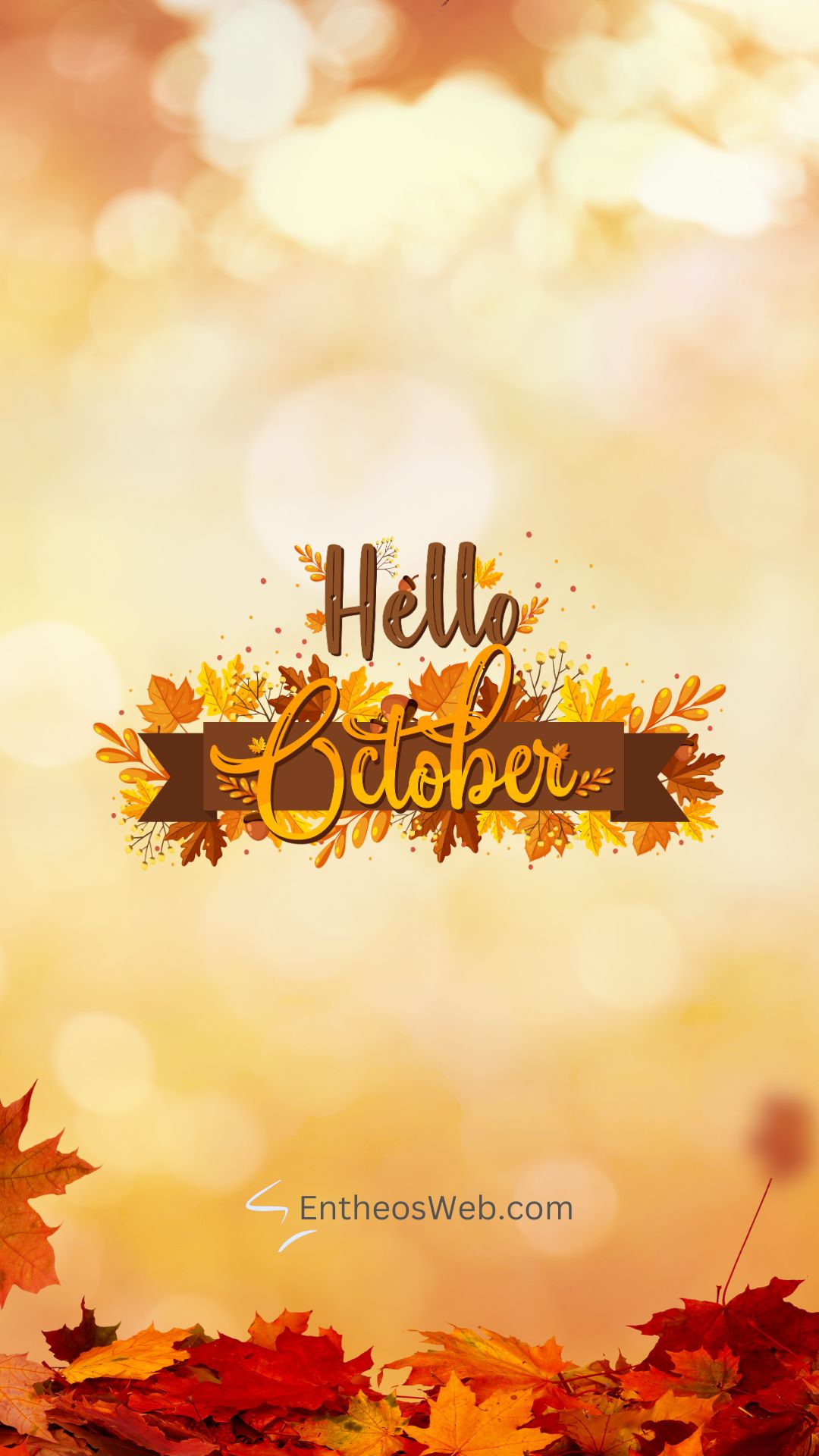 October Phone Wallpaper Fall Leaves by Entheosweb | October Phone Wallpaper  Screensaver | Entheosweb October phone wallpaper  screensaver