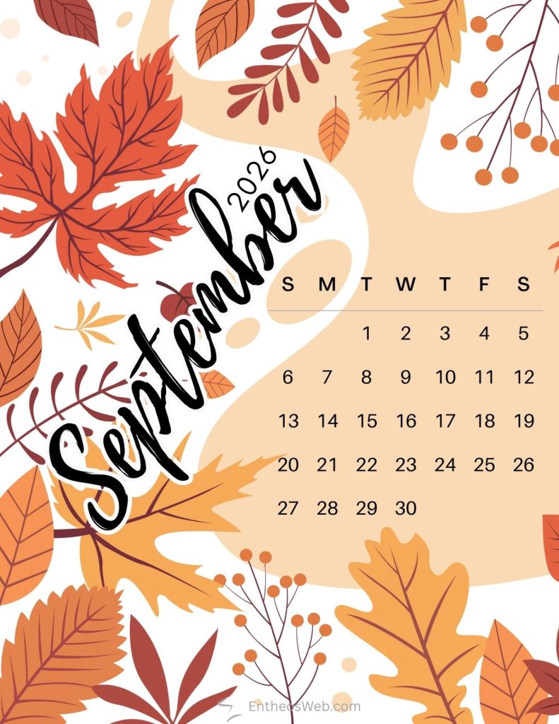 September calendar abstract autumn | september 2026 calendar printables | entheosweb September calendar autumn abstract september calendar abstract autumn
