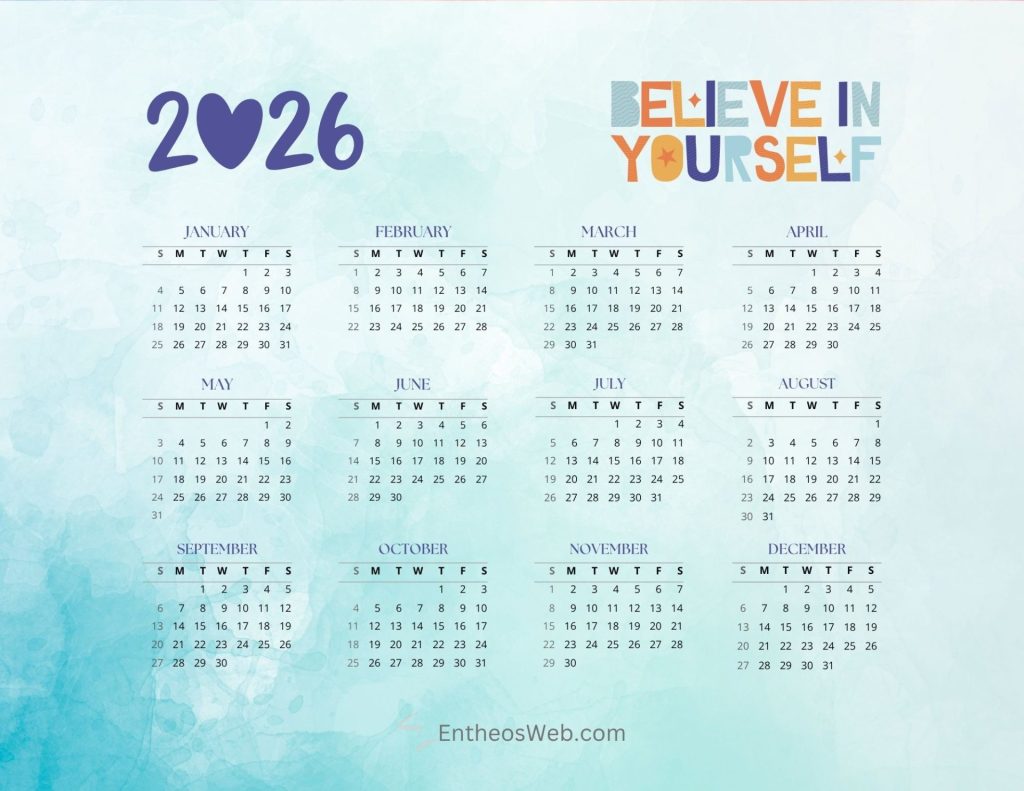 I Can Do It® 2026 Calendar
