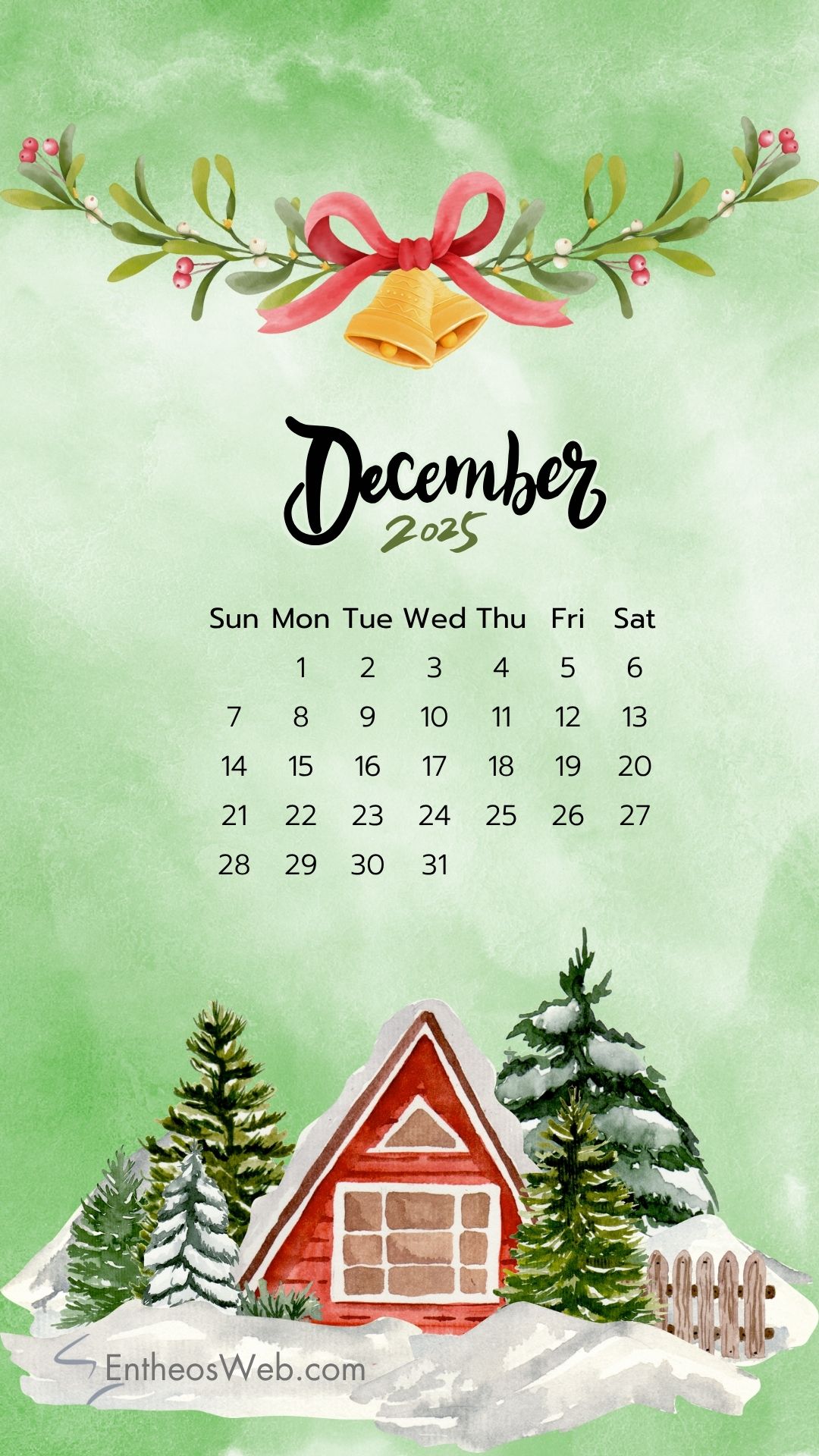 December 2025 calendar phone wallpaper 4 | december 2025 calendar phone wallpaper | entheosweb December 2025 calendar phone wallpaper 4