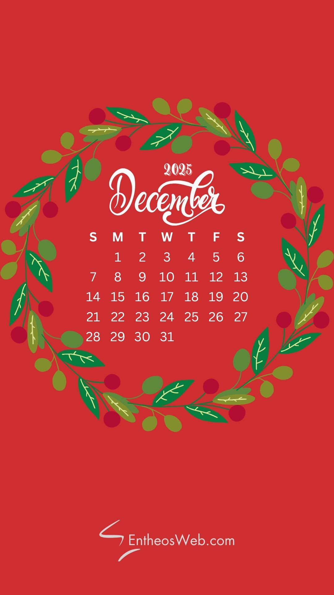 December 2025 phone wallpaper background 11 | december 2025 calendar phone wallpaper | entheosweb December 2025 phone wallpaper background 11