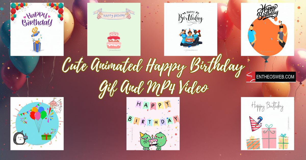 Cute animated happy birthday gif and mp4 video happy birthday year pin
