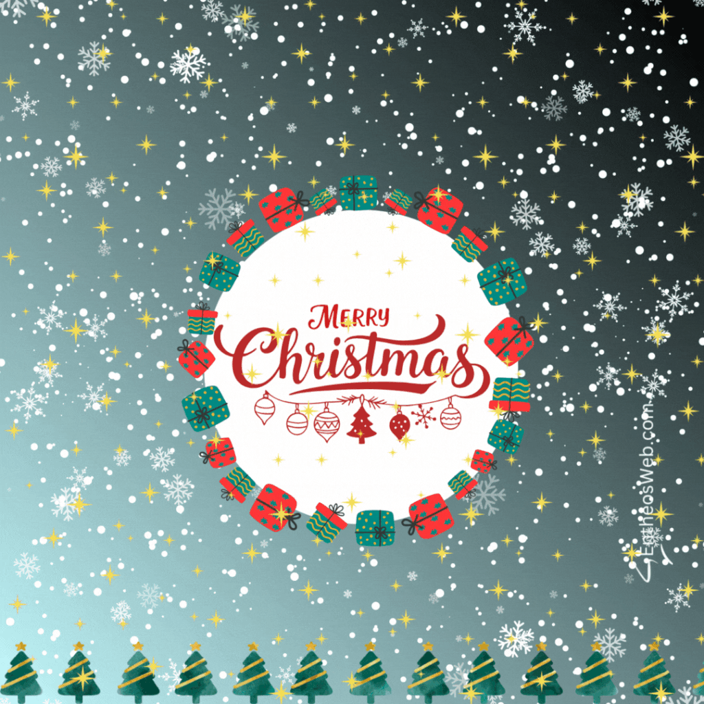 Free Animated Merry Christmas GIF & Mp4 with Music | EntheosWeb