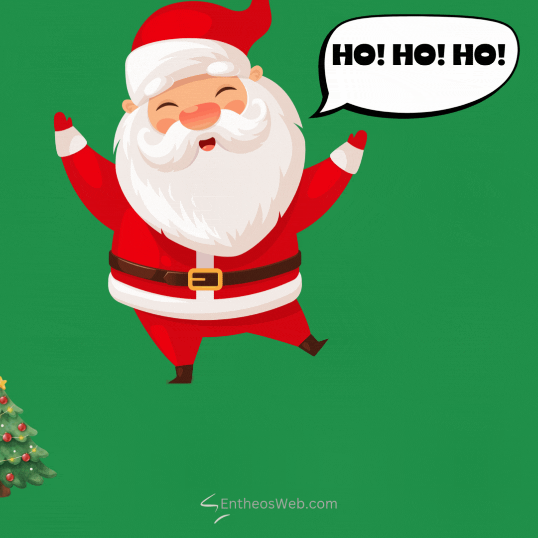 Merry Christmas Dancing Santa | Free Animated Merry Christmas Gif Mp4 with Music | Entheosweb Santa animated gif ho ho ho