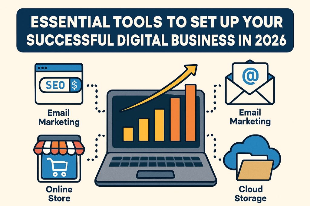 Create a featured image for the blog post essential tools t
