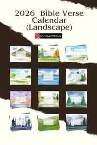 Christian 2026 Calendar with Bible Verses | EntheosWeb