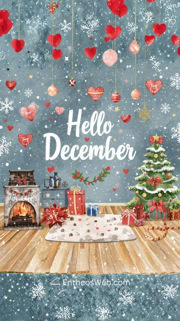 Hello December Phone Wallpaper Backgrounds | EntheosWeb