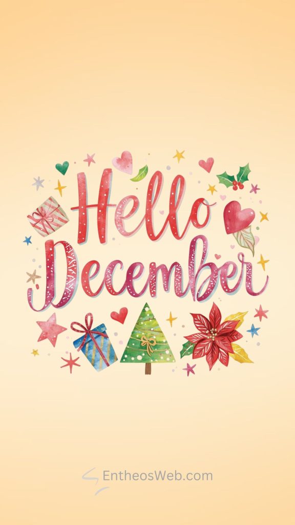 Hello December Phone Wallpaper Backgrounds | EntheosWeb