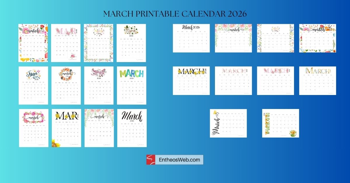 2026 march printable calendar