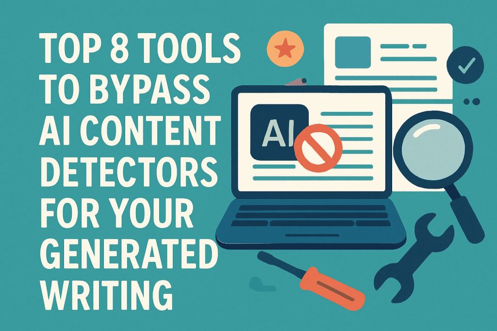 Top 8 tools to bypass ai content detectors for your generated writing