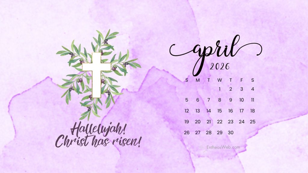 April 2026 desktop wallpaper hallelujah christ has risen