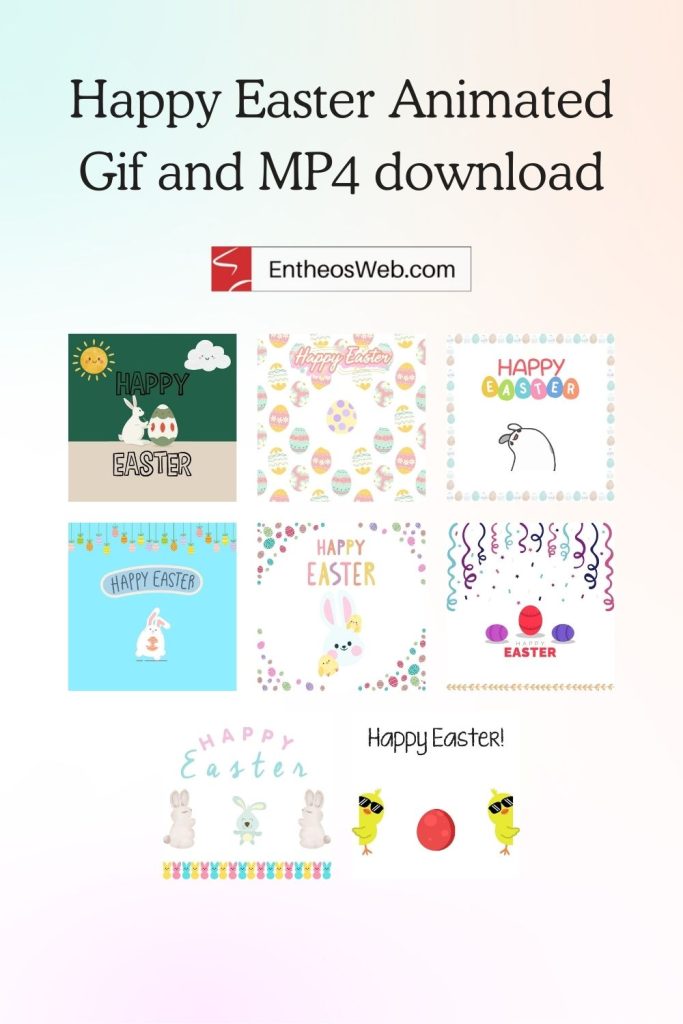 Happy easter animated gif and mp4 download pintrest pin