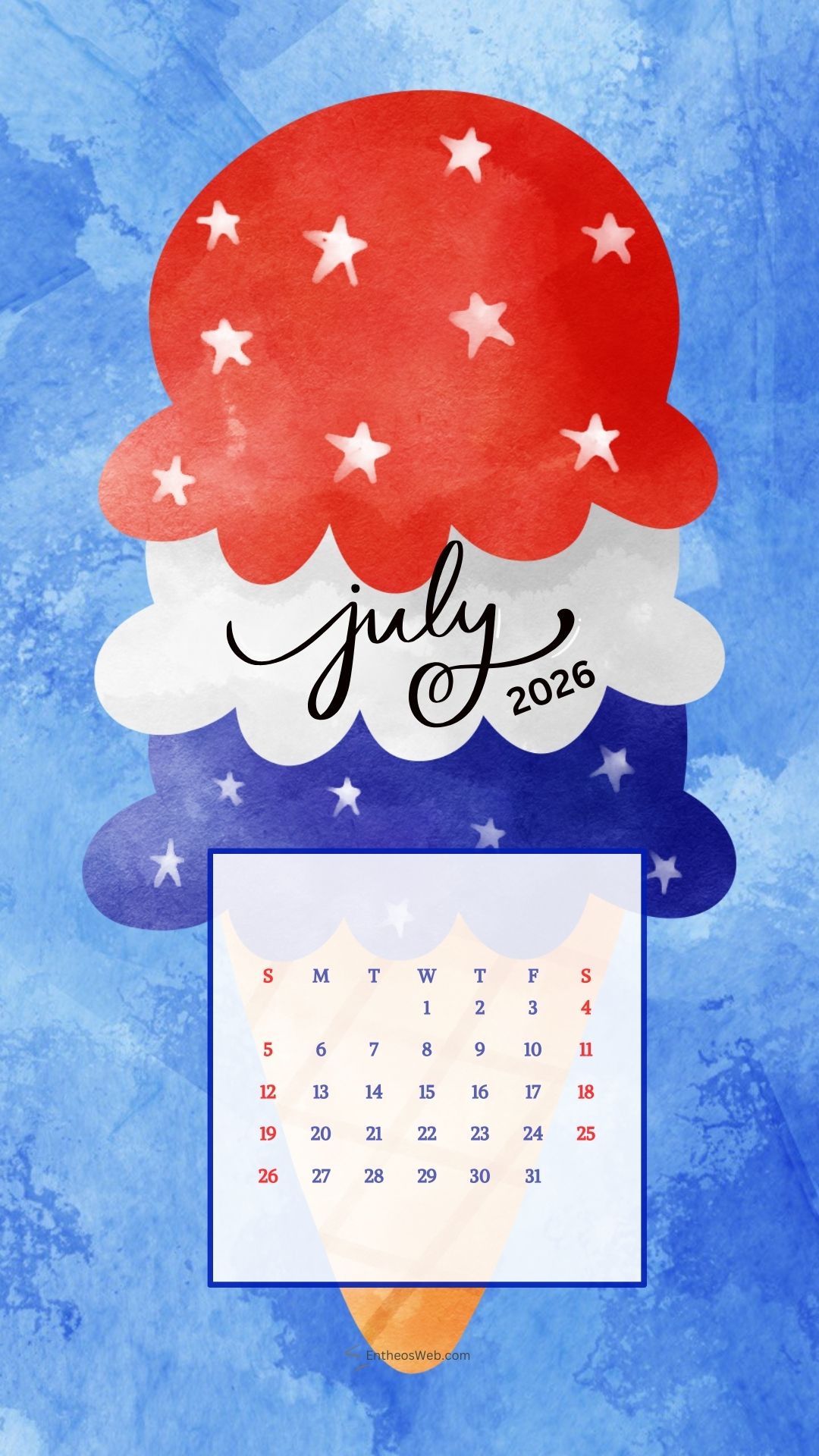 July 2026 Phone Wallpaper Calendar 7 | July 2026 Phone Wallpaper Calendar | Entheosweb July 2026 phone wallpaper calendar